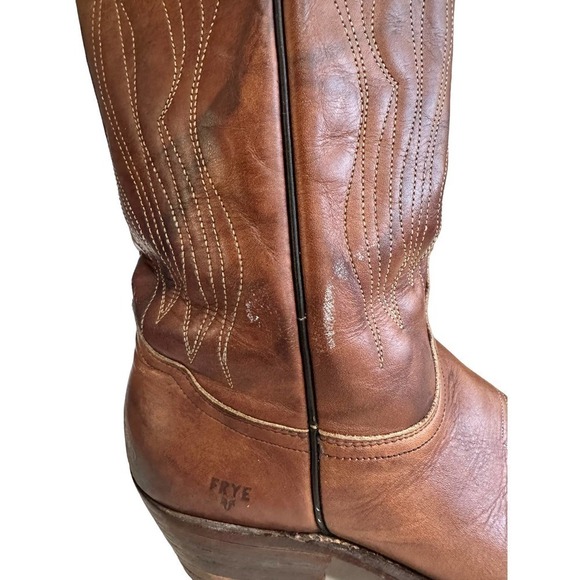 Frye 3849 Men’s Brown Leather Western Boots- sz 10 D main image 5